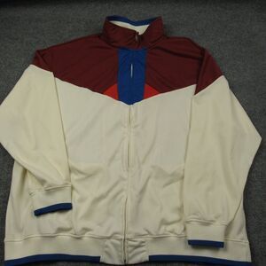 Vintage Rocawear Jacket Men 5XL Cream Blue Rust Colorblock R+ Track